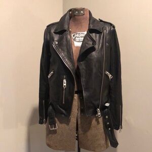 All Saints Balfern leather jacket size 00